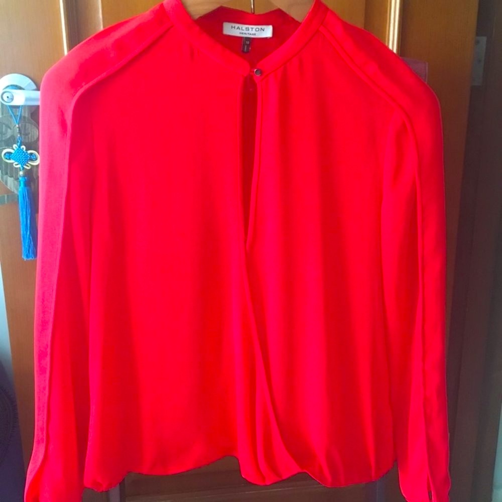 Halston Heritage Silk Blouse